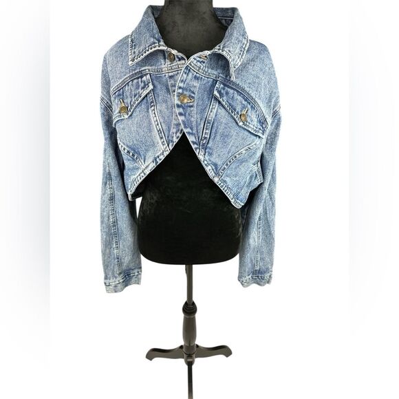 Fashion Nova 2 PC Lone Pine Cropped Bolero Denim Jacket & Maxi Skirt SZ 3X/2X - Picture 4 of 16